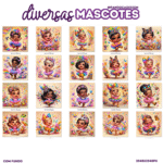 Mascotes Carnaval Meninas (Pandoca) - Imagem 2