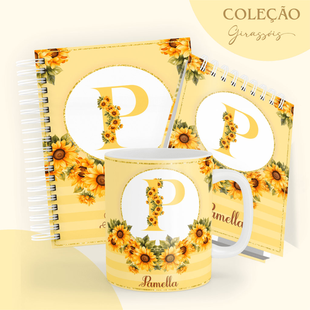 COMBO Alfabeto Girassois 2024 – 5 Modelos (Pamella) - Imagem 5