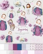 Kit Digital Ilustrações Nossa Senhora das Lágrimas - Santinhos (Carinas Paper)