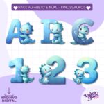 Alfabeto e Números Dinossauro - Kit Digital - Imagem 8