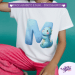 Alfabeto e Números Dinossauro - Kit Digital - Imagem 5