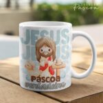 Pacote de Artes Caneca Personalizada Páscoa Cristã V24 (Vintage) - Imagem 16