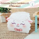 Caixinha Doce Cordeiro Páscoa #2 (Art Ideia)
