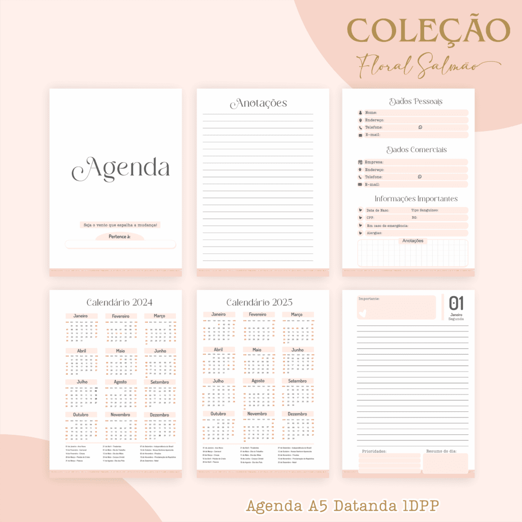 COMBO Floral Salmão 2024 – 5 Modelos (Pamella) - Imagem 7