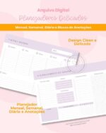 Planejadores Delicados Blocagem (Branco Papel)