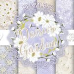 Kit Digital - Aquarela Margaridas flores