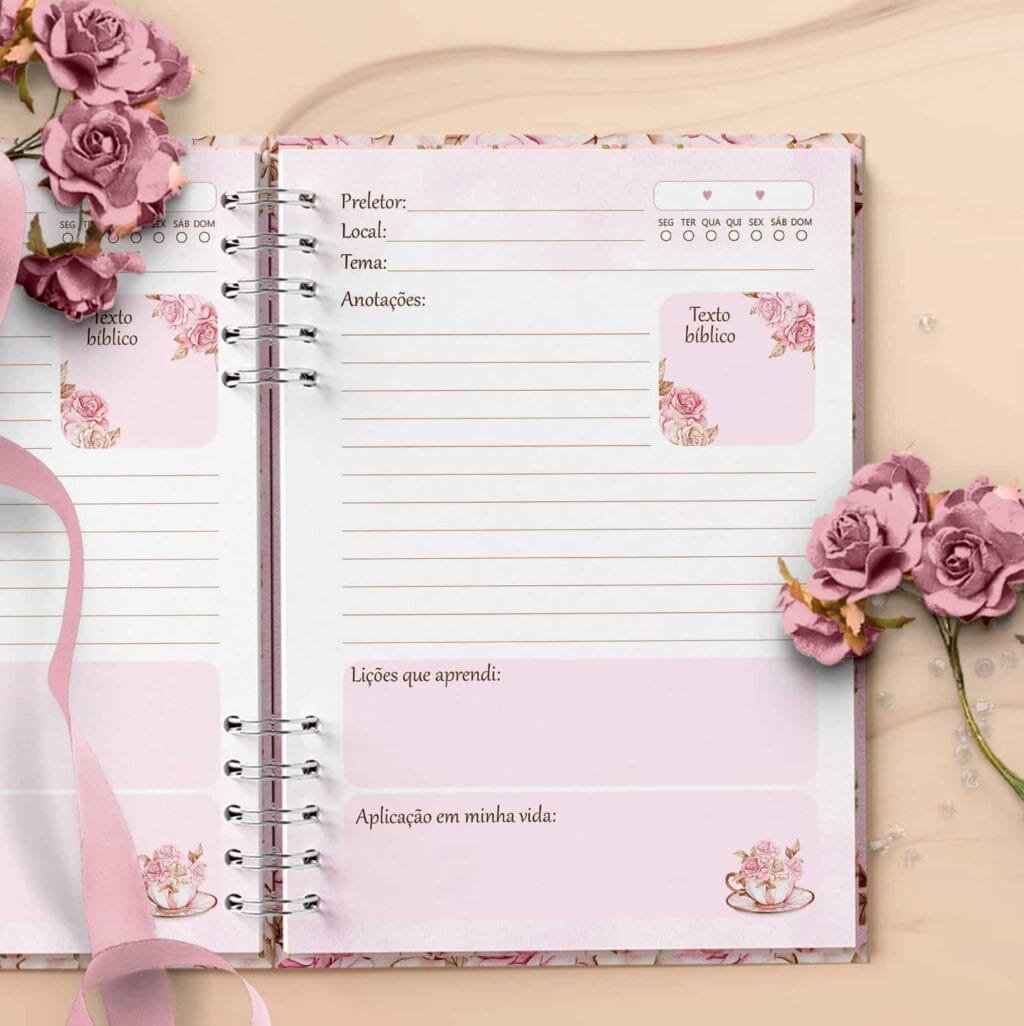 Caderno de Pregações Coleção Mulher Virtuosa (Bicho Papel) - Imagem 2