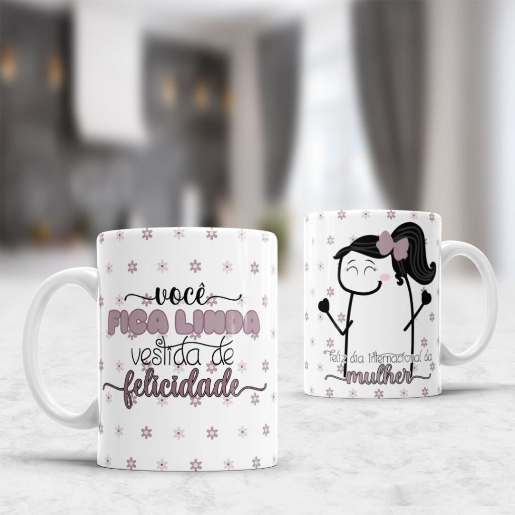 Kit 3 Dia das Mulheres Flork - Estampas para Canecas (Personalize Artes) - Imagem 2