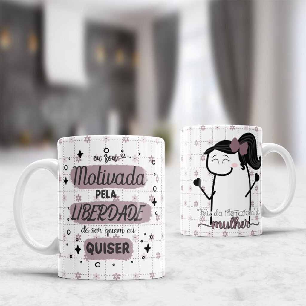 Kit 3 Dia das Mulheres Flork - Estampas para Canecas (Personalize Artes) - Imagem 11