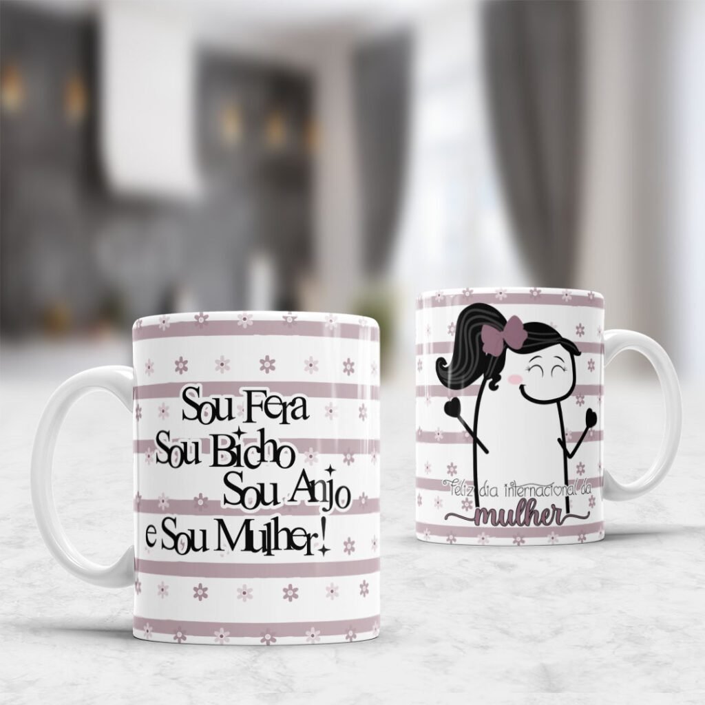 Kit 3 Dia das Mulheres Flork - Estampas para Canecas (Personalize Artes) - Imagem 10