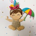 Topo de Bolo - Bebê Carnavalesca