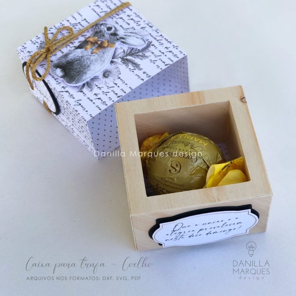 Caixinha para Trufa Coelho - Imagem 2