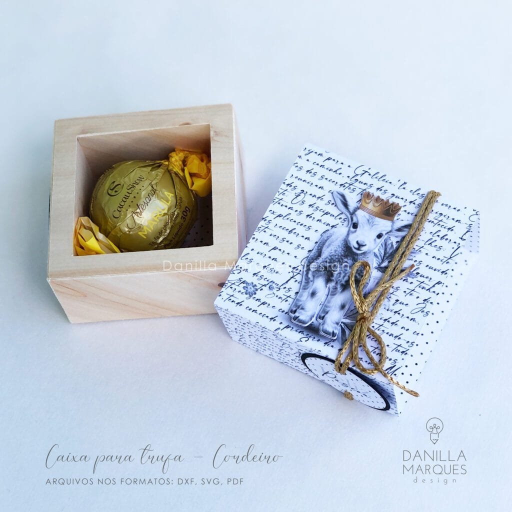 Caixinha para Trufa Cordeiro - Imagem 2