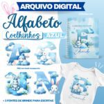 Kit Digital - Alfabeto COELHINHOS AZUL (Ilustracin)