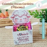 FREEBIE - Caixinha Doce Cordeiro Páscoa 2024 (Art Ideia)