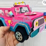 Topo de Bolo - Carro Jeep Barbie