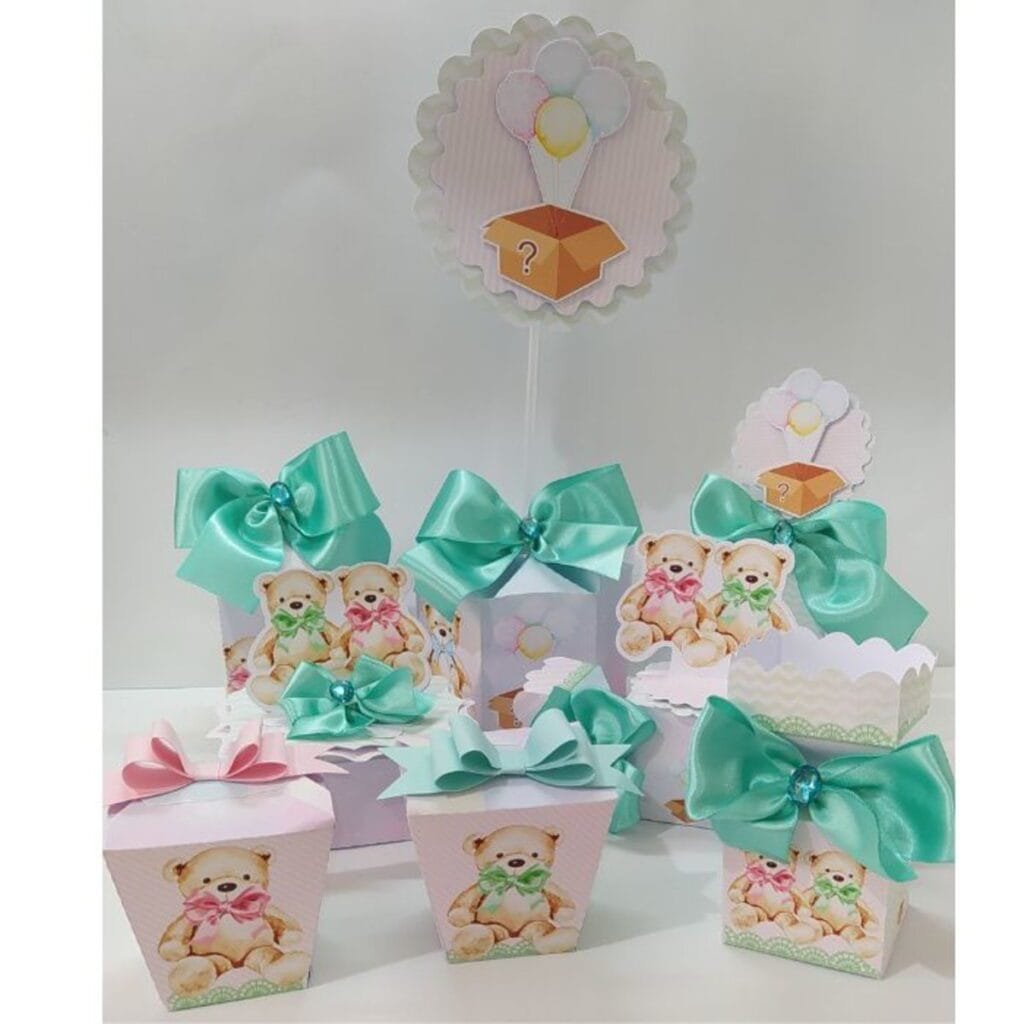 Kit Avulso Festa - Chá Revelação Rosa e Verde - Imagem 1