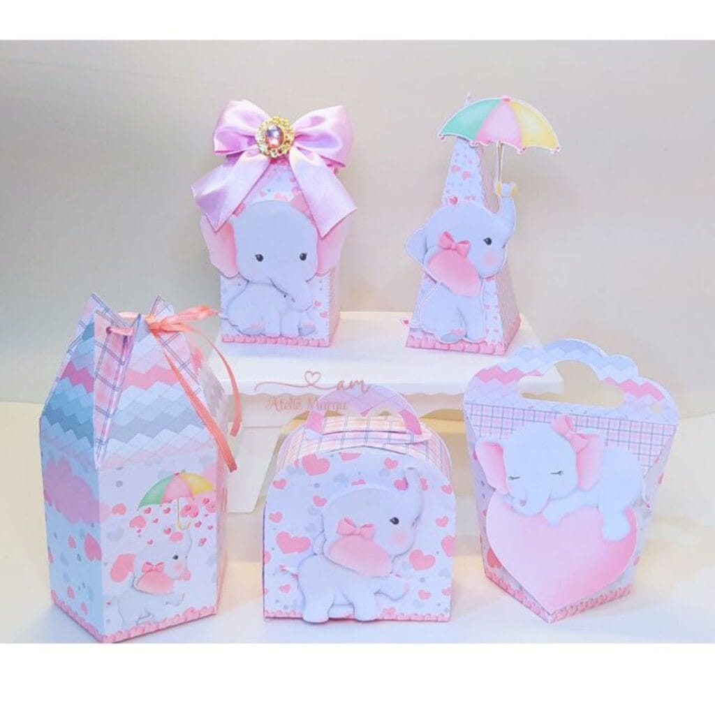 Kit Avulso Festa - Elefantinha Rosa - Imagem 1