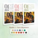 PECHINCHA – Calendário Polaroid 2024 – Modelo 2 (Amarantto)
