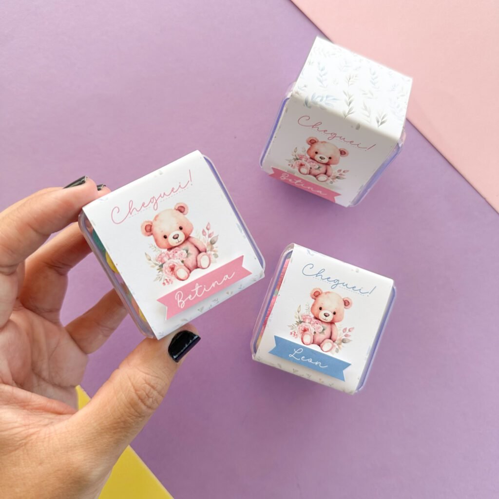 Lembrança Maternidade Urso (Tudo para papelaria) - Imagem 1