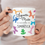 FREEBIE - Arte Avulsa Caneca - Frase Aguenta Muito