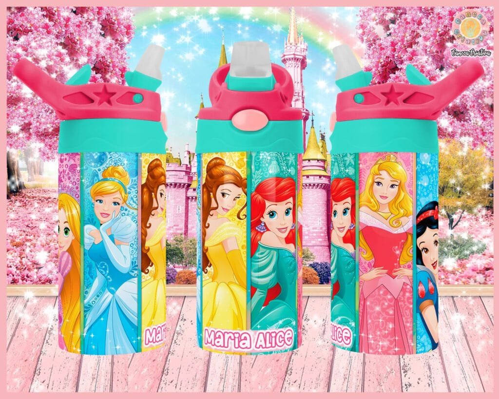 COMBO Garrafinhas Princesas  - Squeeze Térmica | Bolinha - Volta às Aulas - Imagem 17