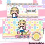 Kit Digital | Artes Canecas | Artes Garrafinha – Volta às Aulas 2024 Menininhas Fofas (Caneca Criativa) - Imagem 13