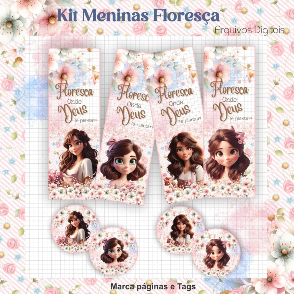 Kit Meninas Floresça - Cadernos | Bloquinhos | Mimos - Imagem 2