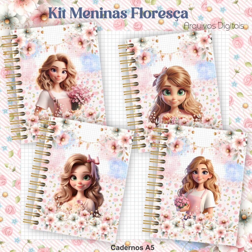Kit Meninas Floresça - Cadernos | Bloquinhos | Mimos - Imagem 5