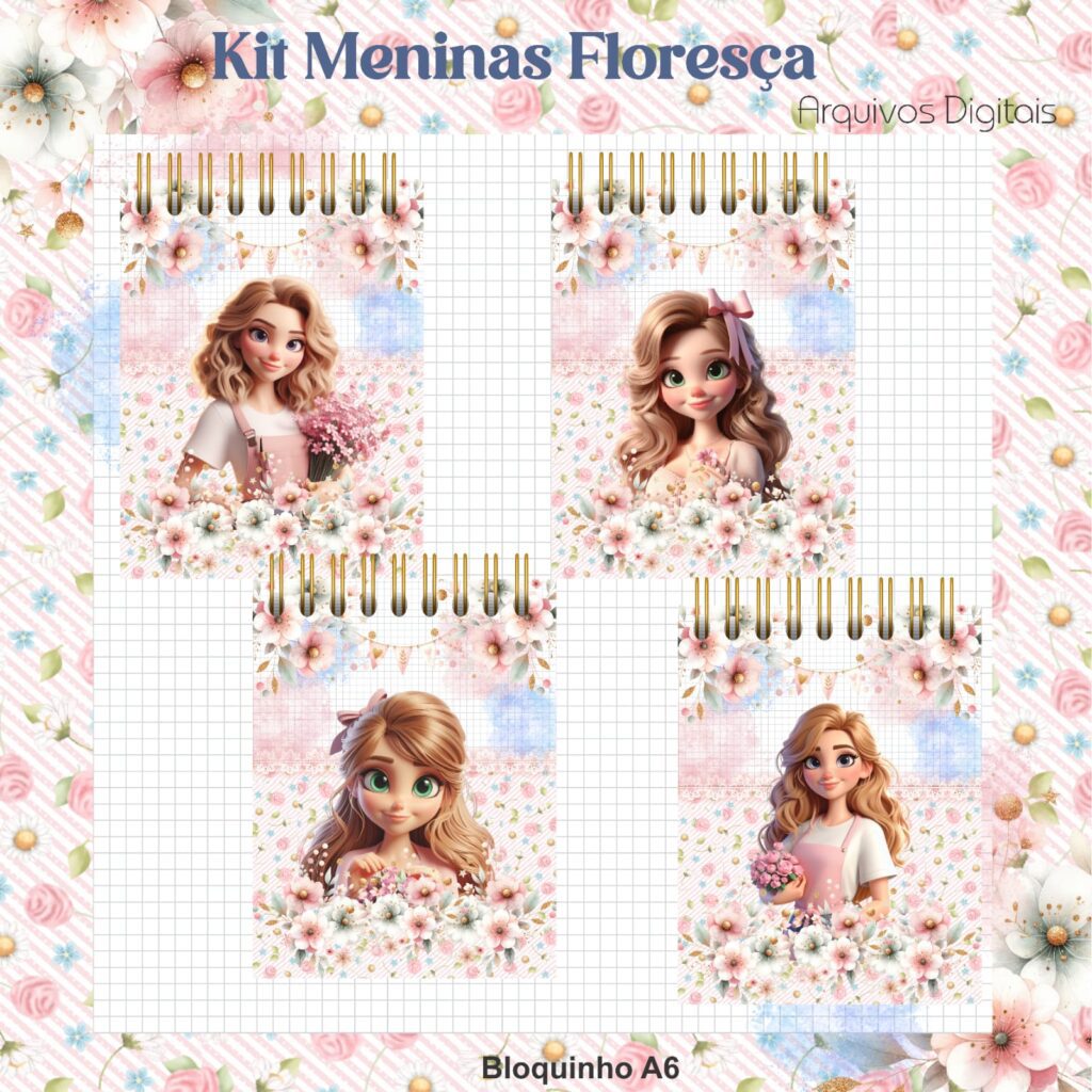 Kit Meninas Floresça - Cadernos | Bloquinhos | Mimos - Imagem 8