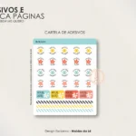 ADESIVOS + MARCA PÁGINAS | BEM ME QUERO (Moldes da Lê) - Imagem 2