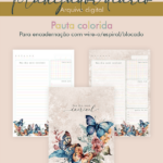 Planejador Diário Pauta Colorida (Perfeito Miolo)
