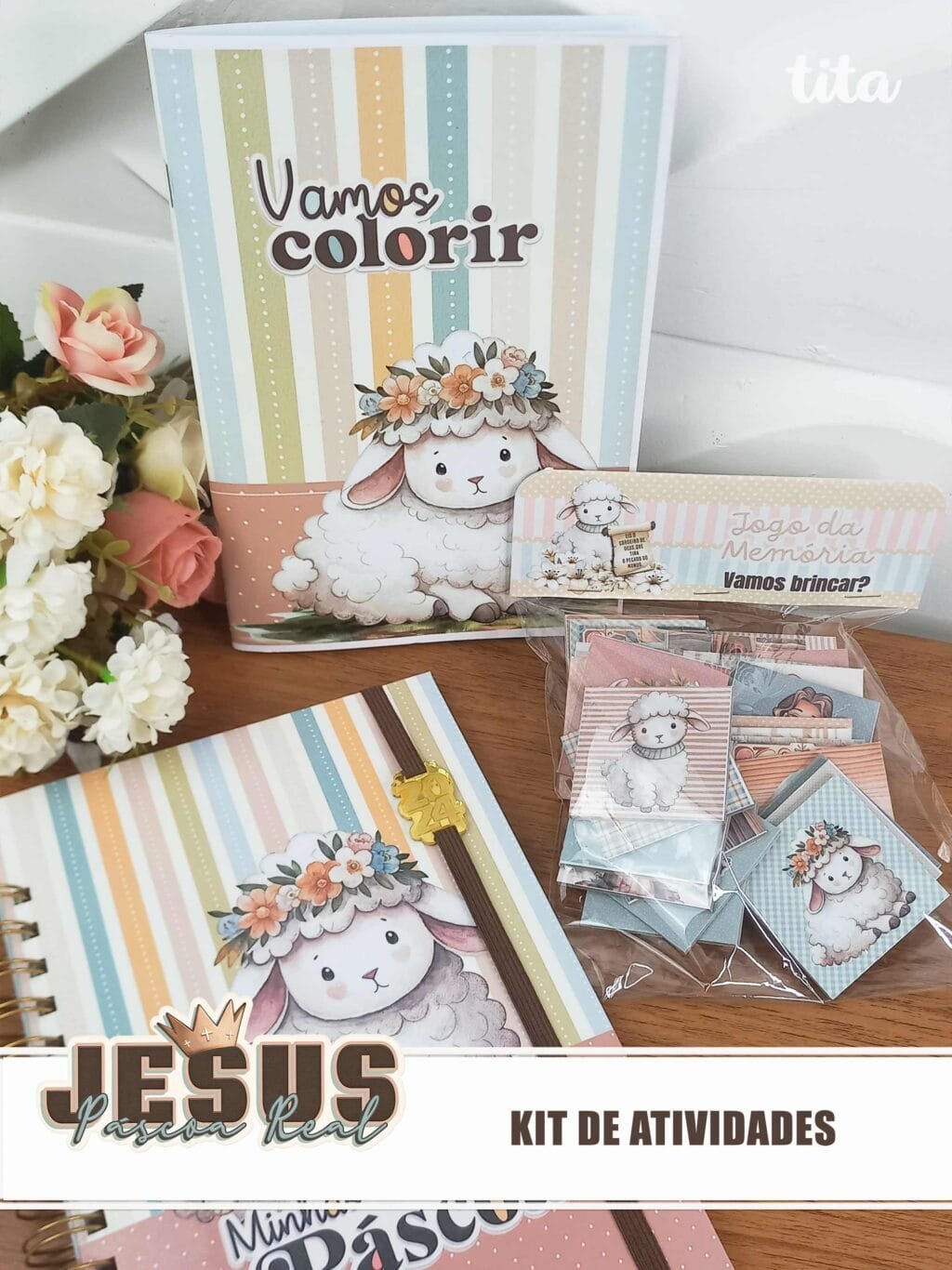 Jesus Páscoa Real - Kit de Atividades (Tita) - Imagem 1