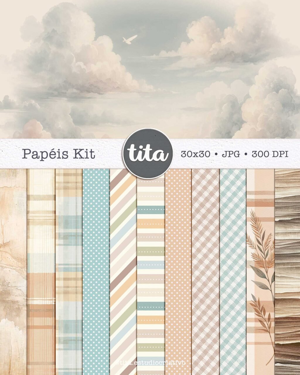 Jesus Páscoa Real - Combo Ilustrações e Papéis (Tita) - Imagem 5