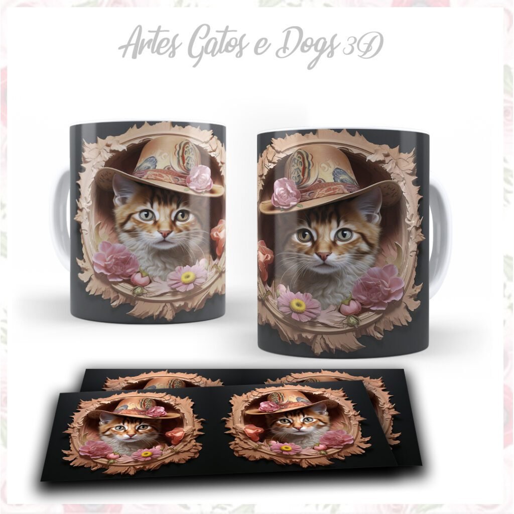 Gatos e Dogs - 24 Artes em 3D - Imagem 2