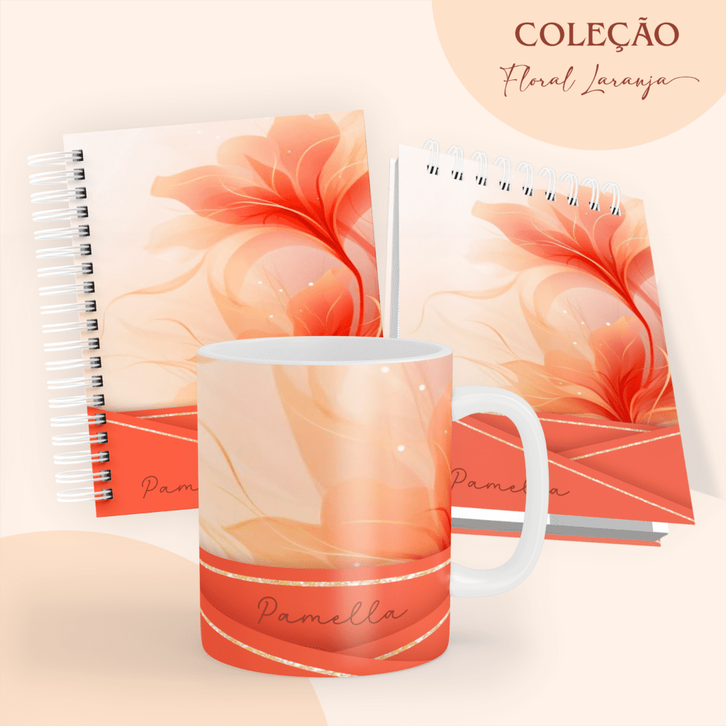 COMBO Floral Laranja 2024 – 5 Modelos (Pamella) - Imagem 4