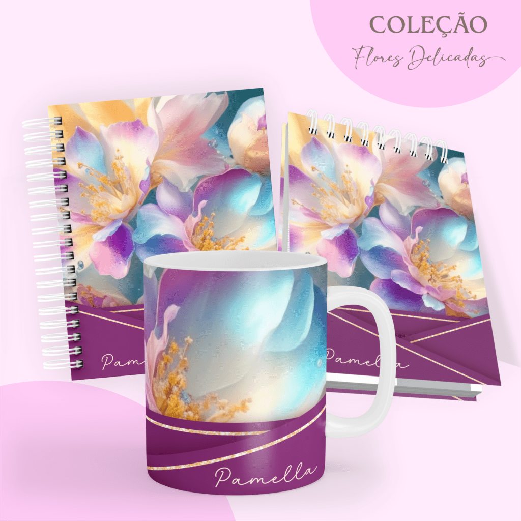 COMBO Floral Roxo 2024 – 5 Modelos (Pamella) - Imagem 4