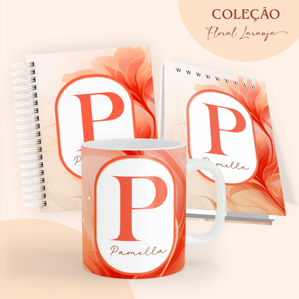 COMBO Floral Laranja 2024 – 5 Modelos (Pamella) - Imagem 6