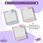 8 Miolos Caderno Pautado A5 - Com versículos (Luminous Paper)