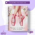 Caderno Pautado A5 - Dançar é Sonhar Com os Pés (Luminous Paper)