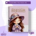 Caderno Pautado A5 - Graça Sobre Graça (Luminous Paper)