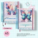 Caderno A5 Alfabeto Butterfly (Jana Bicalho) - Imagem 2
