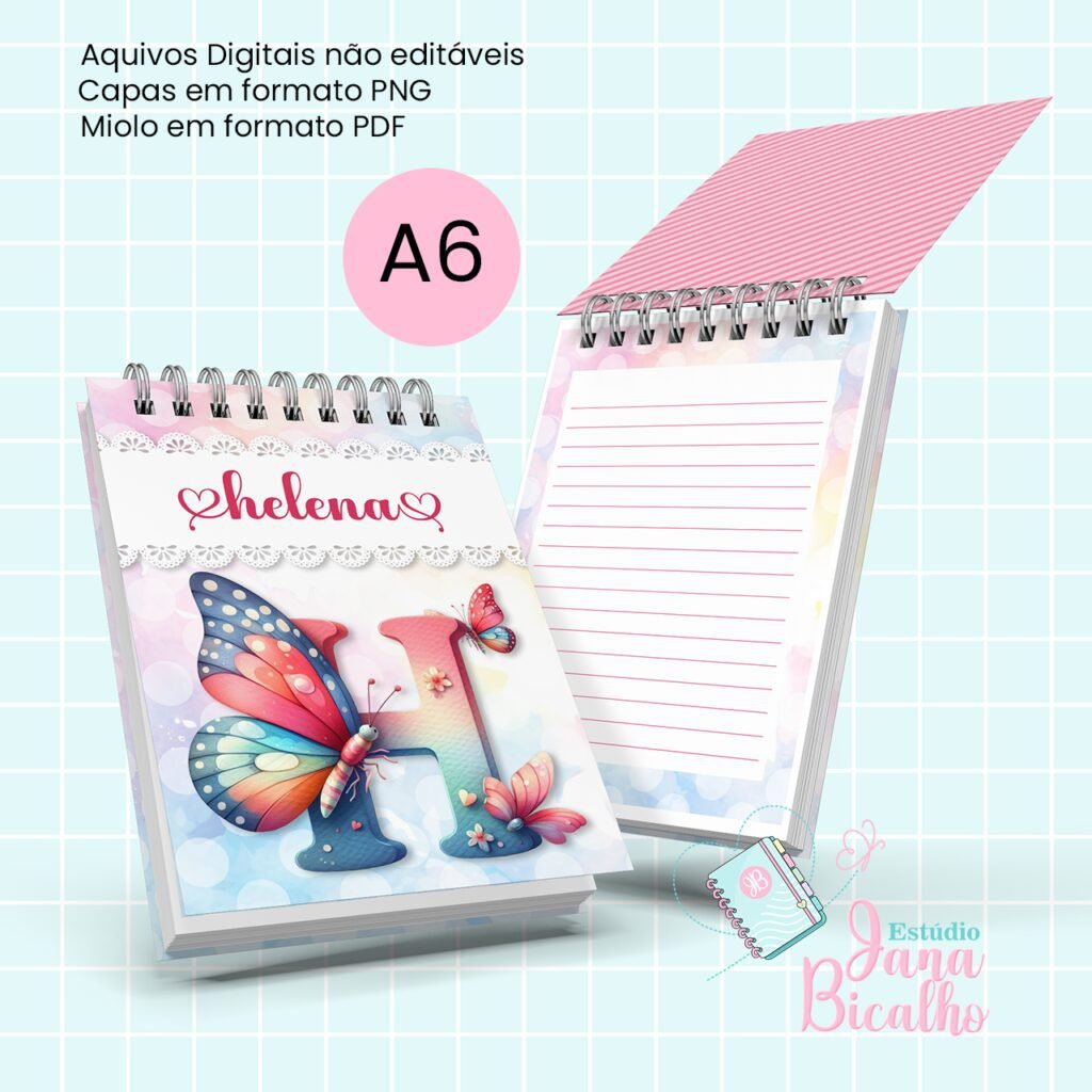 Bloquinho A6 Alfabeto Butterfly (Jana Bicalho) - Imagem 26