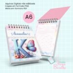 Bloquinho A6 Alfabeto Butterfly (Jana Bicalho) - Imagem 12