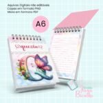 Bloquinho A6 Alfabeto Butterfly (Jana Bicalho) - Imagem 2