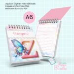 Bloquinho A6 Alfabeto Butterfly (Jana Bicalho) - Imagem 9