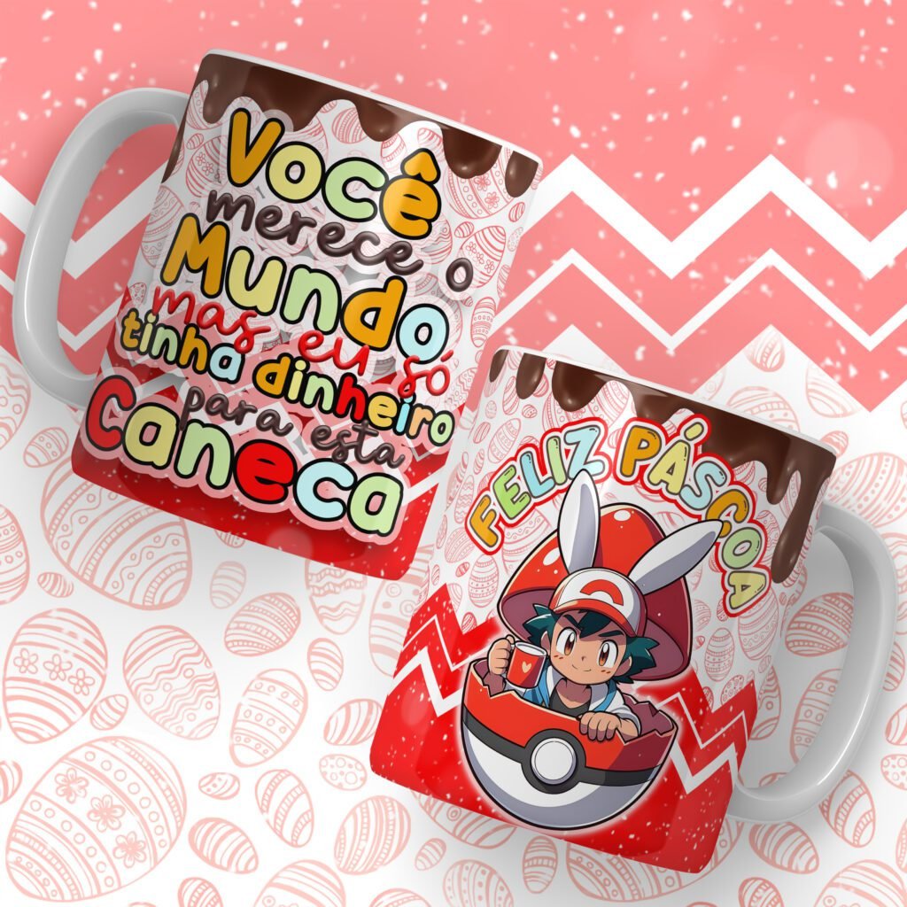 Pokemon - Artes para Canecas (Arte Dez) - Imagem 15