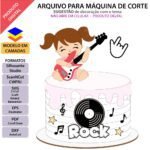 Bebe Rock Menina - Topo de Bolo