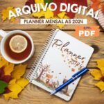 Planner Mensal 2024 A5 Outono (Ilustracin)