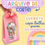 Molde Suporte Copo Bolha (Ilustracin)